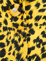 1990s Gianni Versace Leopard Print Satin Jacket