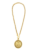 Chanel Crest Medallion Necklace Jewelry arcadeshops.com