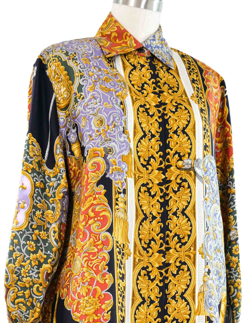 Loewe El Rocio Print Silk Top Top arcadeshops.com