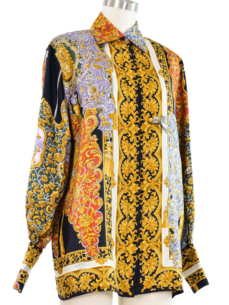 Loewe El Rocio Print Silk Top Top arcadeshops.com