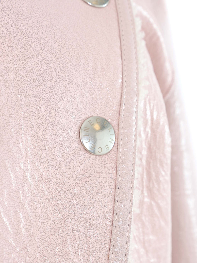 Celine Pink Shearling Jacket