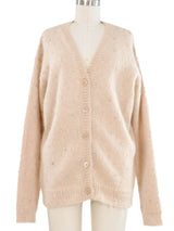 2020 Miu Miu Embellished Mohair Cardigan Top arcadeshops.com