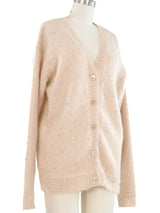 2020 Miu Miu Embellished Mohair Cardigan Top arcadeshops.com