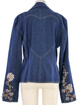 Christian Dior Embroidered Denim Jacket
