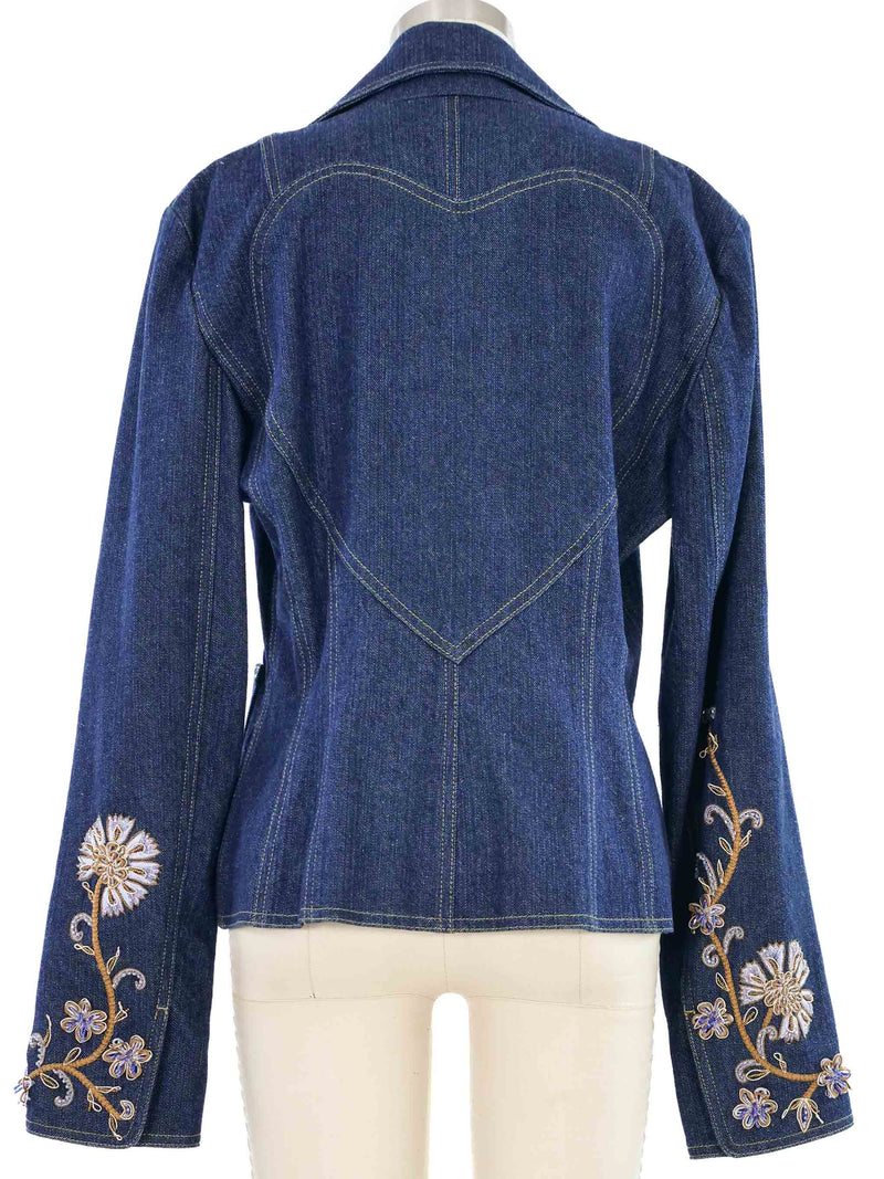 Christian Dior Embroidered Denim Jacket