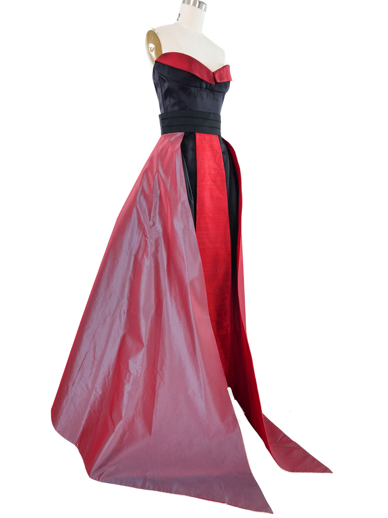 2005 Yeohlee Iridescent Red Dress Ensemble