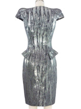 2009 Alexander McQueen Silvertone Jacquard Dress Dress arcadeshops.com