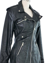 Moto Zip Leather Dress Dress arcadeshops.com