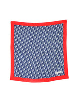 Christian Dior Blue Oblique Logo Scarf Accessory arcadeshops.com