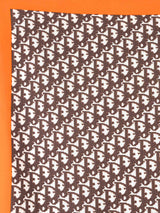Christian Dior Orange Oblique Logo Scarf Accessory arcadeshops.com