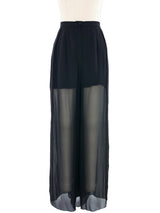 1998 Chanel Layered Chiffon Trousers Bottom arcadeshops.com