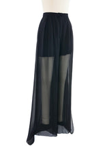 1998 Chanel Layered Chiffon Trousers Bottom arcadeshops.com