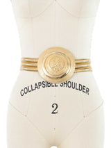Judith Leiber Oversized Goldtone Buckle Belt Accessory arcadeshops.com