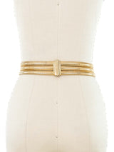 Judith Leiber Oversized Goldtone Buckle Belt Accessory arcadeshops.com