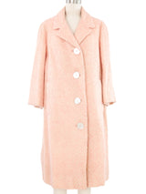 Pink And White Mohair Coat Outerwear arcadeshops.com