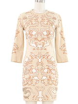 Jitrois Metallic Applique Suede Dress Dress arcadeshops.com