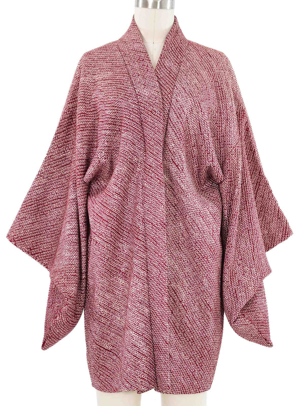 Wine Shibori Haori Kimono Jacket arcadeshops.com