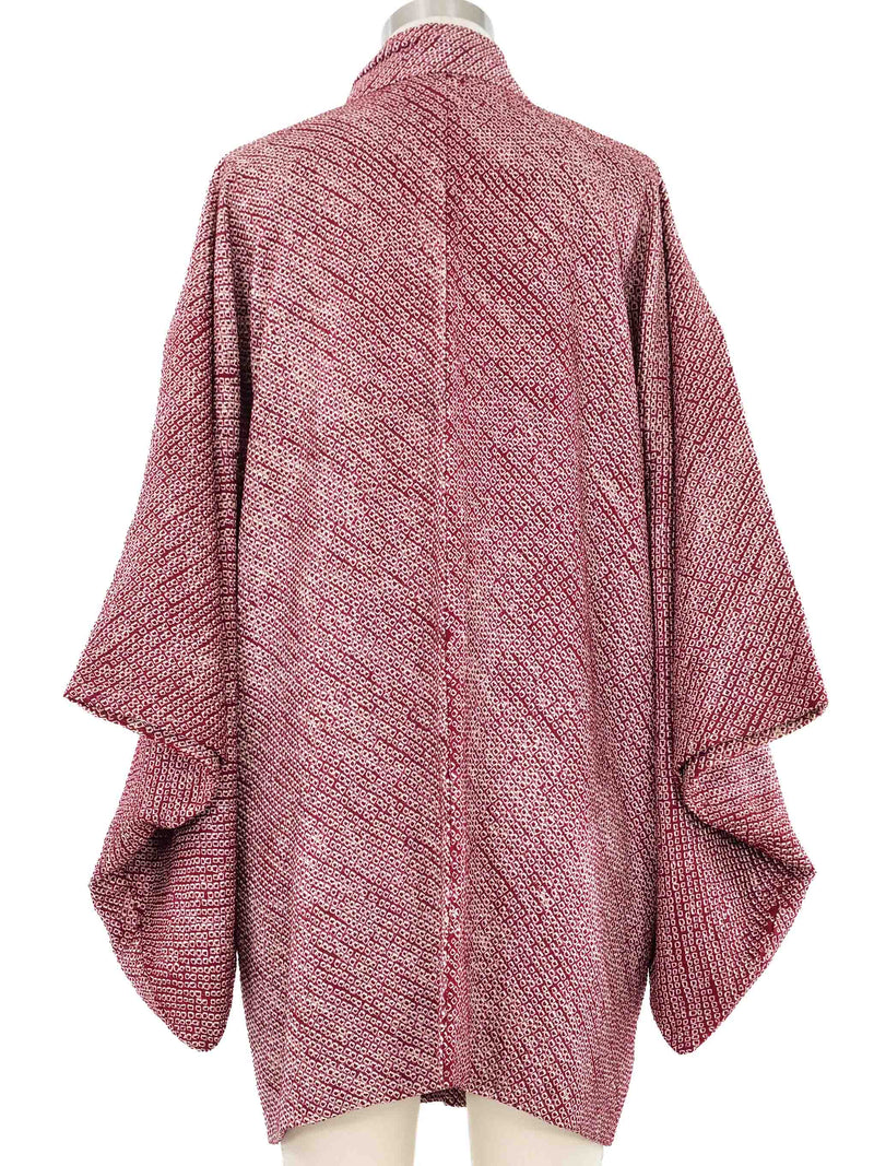 Wine Shibori Haori Kimono Jacket arcadeshops.com