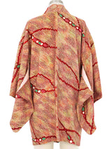 Rust Shibori Haori Kimono Jacket arcadeshops.com