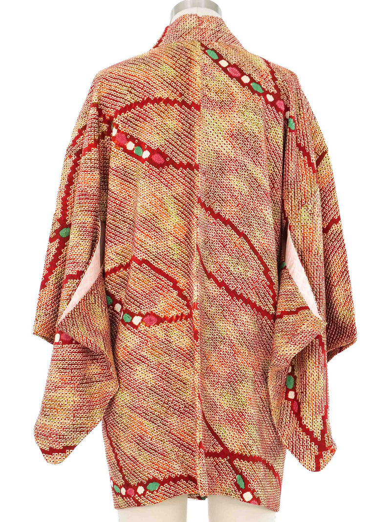 Rust Shibori Haori Kimono Jacket arcadeshops.com
