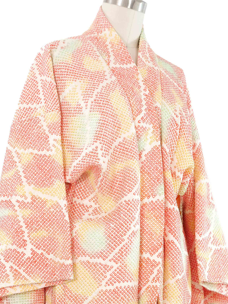 Rainbow Shibori Haori Kimono Jacket arcadeshops.com
