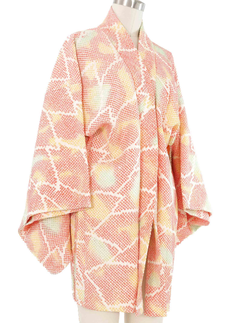 Rainbow Shibori Haori Kimono Jacket arcadeshops.com