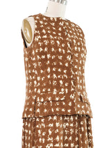 Geoffrey Beene Brown Spotted Skirt Suit Suit arcadeshops.com