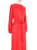 Givenchy Red Jersey Maxi Dress Dress arcadeshops.com