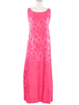 1960's Pink Jacquard Dress Ensemble Suit arcadeshops.com