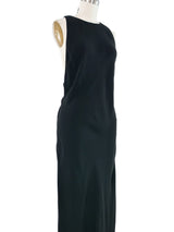 Yves Saint Laurent Open Back Bow Gown Dress arcadeshops.com