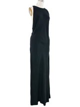 Yves Saint Laurent Open Back Bow Gown Dress arcadeshops.com