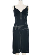 Moschino Trompe L'oeil Belted Dress Dress arcadeshops.com