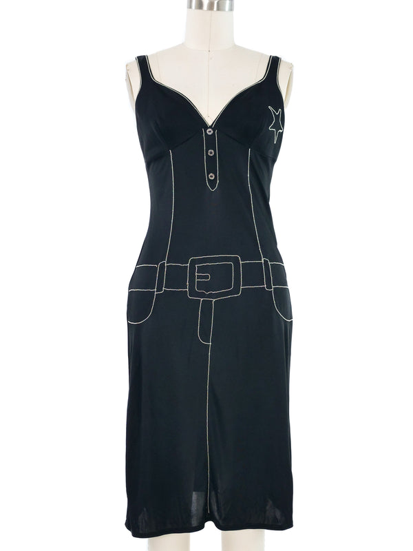 Moschino Trompe L'oeil Belted Dress Dress arcadeshops.com