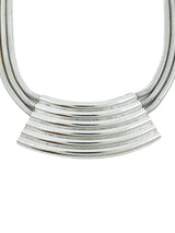 Yves Saint Laurent Silvertone Space Age Collar Jewelry arcadeshops.com