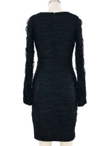 Roberto Cavalli Ruched Lace Dress Dress arcadeshops.com