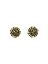 Miriam Haskell Multi Crystal Button Earrings arcadeshops.com