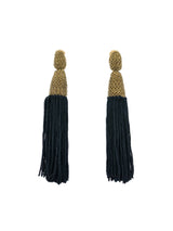 Oscar de la Renta Chain and Tassel Earrings Jewelry arcadeshops.com