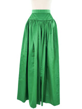Bill Blass Green Satin Ball Skirt Bottom arcadeshops.com