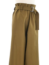 Issey Miyake Olive Paperbag Trousers Bottom arcadeshops.com
