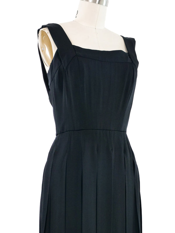 1960s Black Carwash Dress