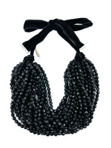 Yves Saint Laurent Multi Strand Jet Necklace Jewelry arcadeshops.com
