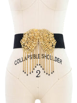 Christian Dior Fringed Butterfly Wing Buckle Belt Accessory arcadeshops.com