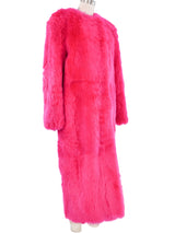 2023 Gucci Hot Pink Fur Coat Outerwear arcadeshops.com