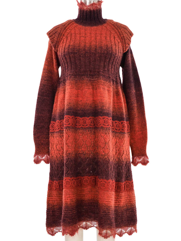 Jean Paul Gaultier Babydoll Sweater Dress