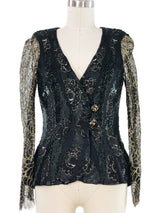 Neil Bieff Sequin and Lace Jacket Jacket arcadeshops.com