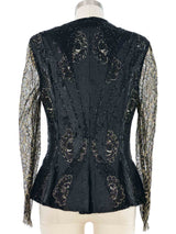 Neil Bieff Sequin and Lace Jacket Jacket arcadeshops.com