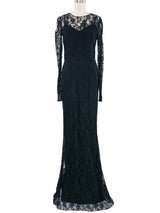 Dolce & Gabbana Black Lace Gown Dress arcadeshops.com