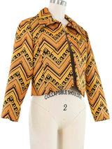 Oscar de la Renta Brocade Cropped Jacket Jacket arcadeshops.com