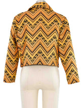 Oscar de la Renta Brocade Cropped Jacket Jacket arcadeshops.com