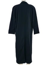 1980s Black Wool Maxi Coat Outerwear arcadeshops.com